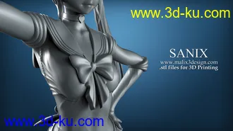 美少女战士模型,月野兔3D打印模型的图片5