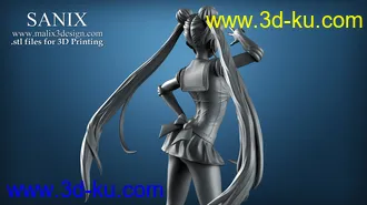 美少女战士模型,月野兔3D打印模型的图片13