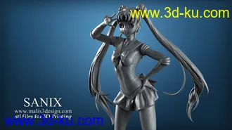 美少女战士模型,月野兔3D打印模型的图片17