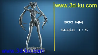 美少女战士模型,月野兔3D打印模型的图片20
