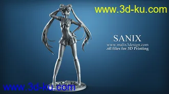 美少女战士模型,月野兔3D打印模型的图片23