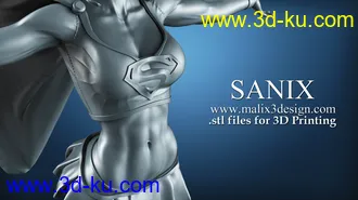 超级少女模型,女超人3D打印模型的图片9
