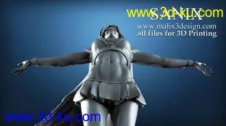 超级少女模型,女超人3D打印模型的图片11