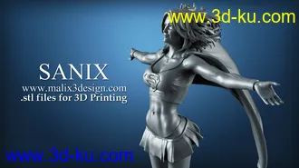 超级少女模型,女超人3D打印模型的图片14