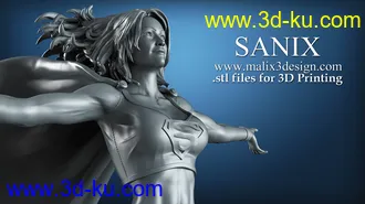 超级少女模型,女超人3D打印模型的图片17