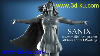 超级少女模型,女超人3D打印模型的图片20