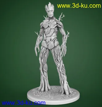 银河护卫队-格鲁特3D打印模型的图片1
