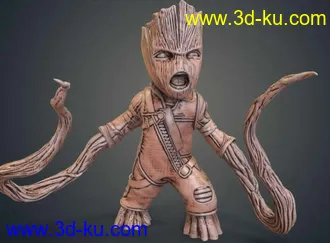 银河护卫队-格鲁特小孩3D打印模型的图片