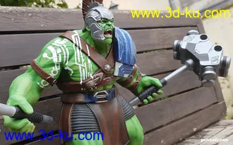 漫威角色-绿巨人3D打印模型的图片