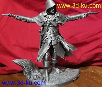 《刺客信条》角色3D打印模型的图片