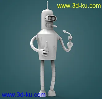 《飞出个未来》机器人-3D打印模型的图片