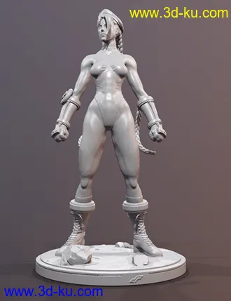 街头霸王-嘉米·怀特-3D打印模型的图片