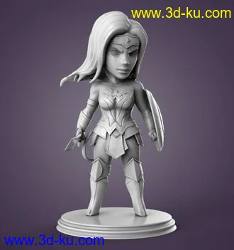 DC漫画-神奇女侠-3D打印模型的图片