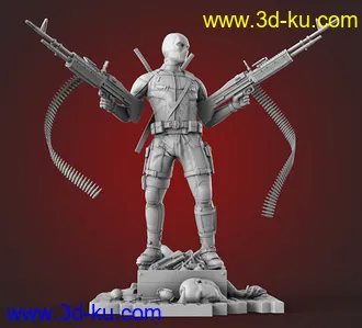 《新变种人》死侍-3D打印模型的图片