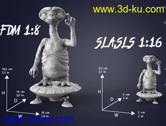 《外星人E.T.》角色-3D打印模型的图片