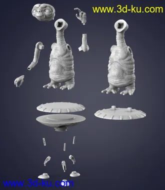 《外星人E.T.》角色-3D打印模型的图片
