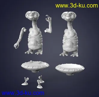 《外星人E.T.》角色-3D打印模型的图片