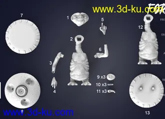 《外星人E.T.》角色-3D打印模型的图片