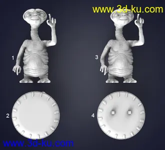 《外星人E.T.》角色-3D打印模型的图片