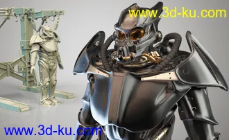 飞地x-02动力装甲-3D打印模型的图片