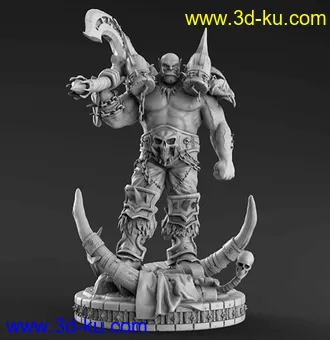 加尔鲁什·地狱咆哮-3D打印模型的图片