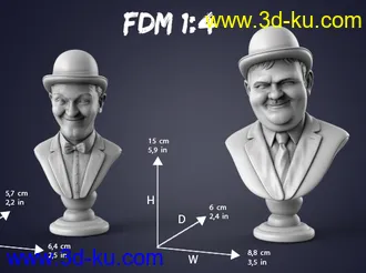 老瑞和哈迪-3D打印模型的图片