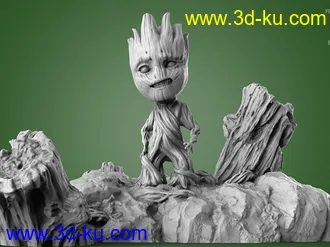 漫威-小格鲁特-3D打印模型的图片1