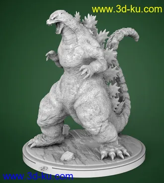 哥斯拉-3D打印模型的图片