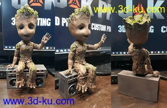 Hello-小格鲁特-3D打印模型的图片