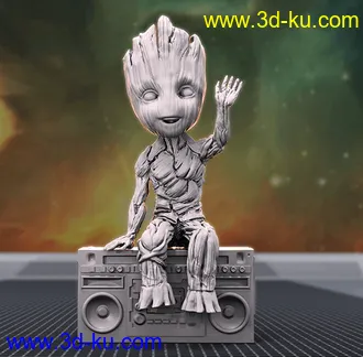 Hello-小格鲁特-3D打印模型的图片