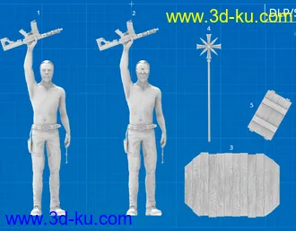 《孤岛惊魂5》角色-3D打印模型的图片2