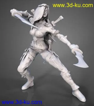 不详之刃-卡特琳娜-3D打印模型的图片