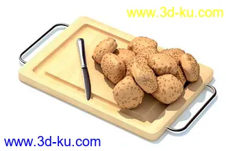 茶壶,纸球桶,厨房案板,切菜板,砧板,模型合集的图片