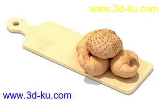 茶壶,纸球桶,厨房案板,切菜板,砧板,模型合集的图片7