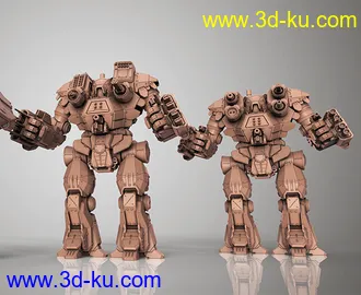 拼装机甲,积木机器人-3D打印模型的图片