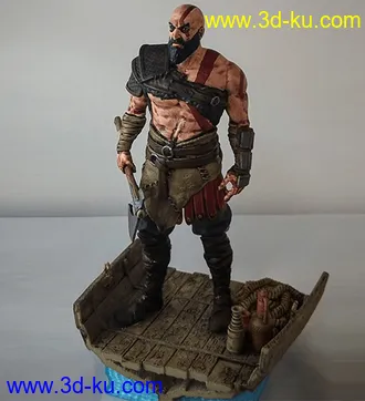 《战神》奎托斯-3D打印模型的图片
