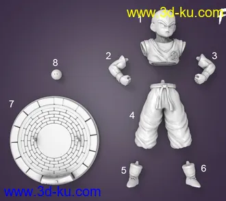 《龙珠》小林,库林-3D打印模型的图片