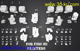 机甲战士装配套件-3D打印模型的图片