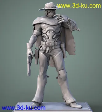 《守望先锋》麦克雷-3D打印模型的图片