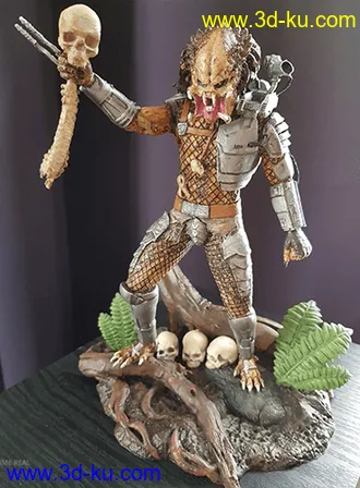 《铁血战士》捕食者-3D打印模型的图片