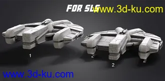 《星球大战》太空飞船Ebon Hawk-3D打印模型的图片
