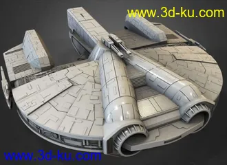 《星球大战》太空飞船Ebon Hawk-3D打印模型的图片