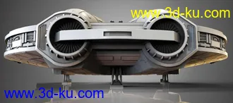 《星球大战》太空飞船Ebon Hawk-3D打印模型的图片