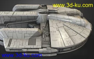 《星球大战》太空飞船Ebon Hawk-3D打印模型的图片
