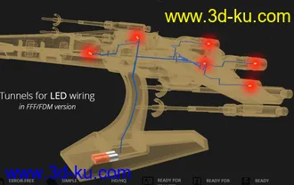 《星球大战》机器人,飞船,星际战机-3D打印模型的图片