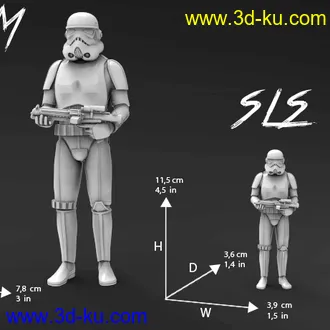 银河帝国第一秩序冲锋队-3D打印模型的图片