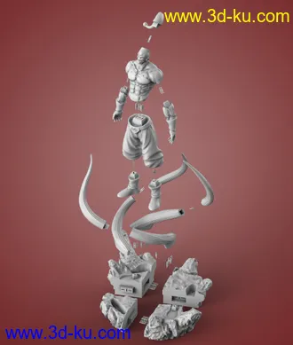 龙珠-魔人布欧-3D打印模型的图片