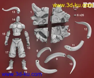龙珠-魔人布欧-3D打印模型的图片