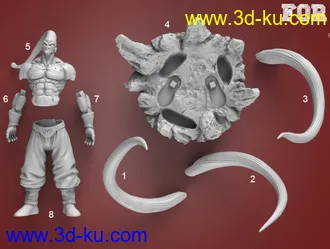 龙珠-魔人布欧-3D打印模型的图片