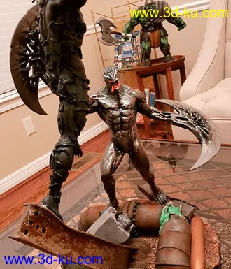 《毒液》角色Venom-3D打印模型的图片